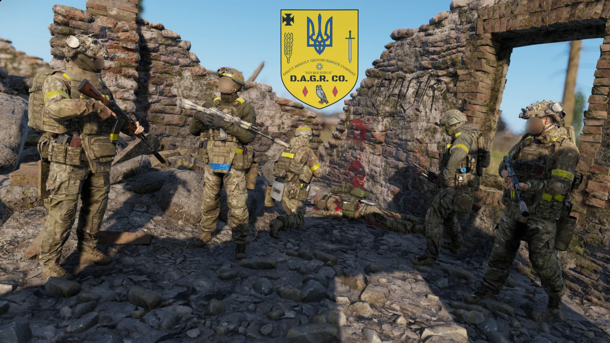 Squad in the ruins